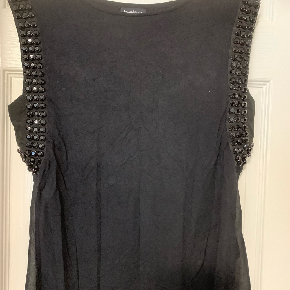 BEBE Beaded Top Size:S